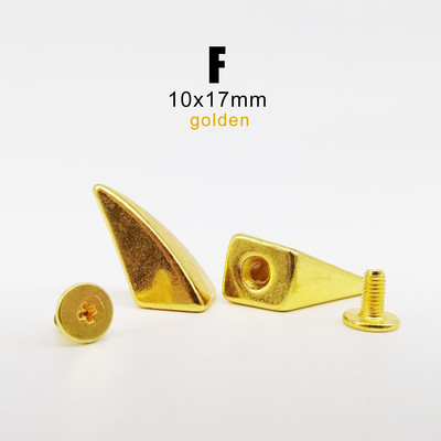 10 rinkinių Metal Decor Punk Bullet Sharp Spike Cone Atsukamas atgal Kniedės Stud Taškas Nagas "Pasidaryk pats" Odinis krepšys Diržas Drabužiai Striukė Batai