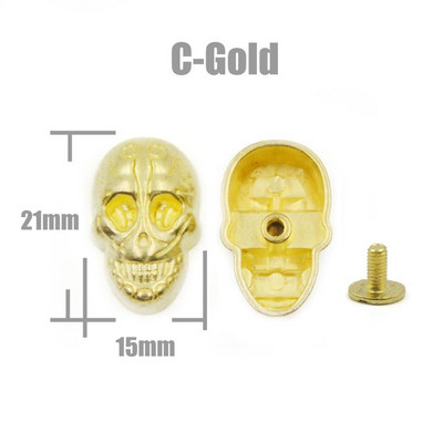 Craniu cruce oase Nituri Spike Știfturi Pete Nailhead Punk Rock DIY Artizanat din piele pentru îmbrăcăminte Geanta pantofi Piese de îmbrăcăminte Accesorii