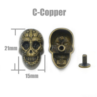 Craniu cruce oase Nituri Spike Știfturi Pete Nailhead Punk Rock DIY Artizanat din piele pentru îmbrăcăminte Geanta pantofi Piese de îmbrăcăminte Accesorii