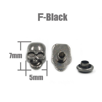 Craniu cruce oase Nituri Spike Știfturi Pete Nailhead Punk Rock DIY Artizanat din piele pentru îmbrăcăminte Geanta pantofi Piese de îmbrăcăminte Accesorii