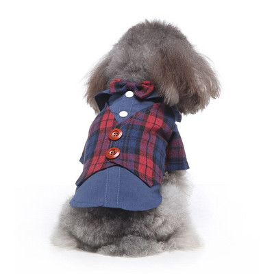 pulmakleit lemmiklooma koer riided ülikond Koer Lemmiklooma ülikond Cachorro Mascotas ülikond Triibuline smoking kikilips Pulmasärk Härrasmehe kostüüm
