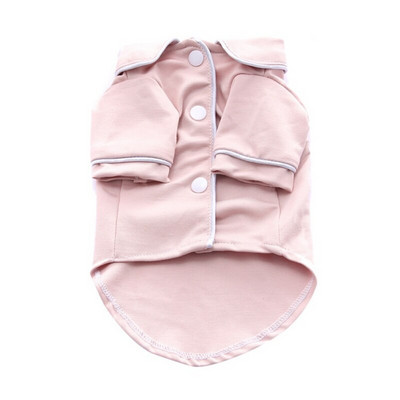 Άνετα αναπνεύσιμα ρούχα για σκύλους κατοικίδιων ζώων Μόδα για σκύλους μονόχρωμο πολυεστέρας γαλλικού στυλ πιτζάμες DC713