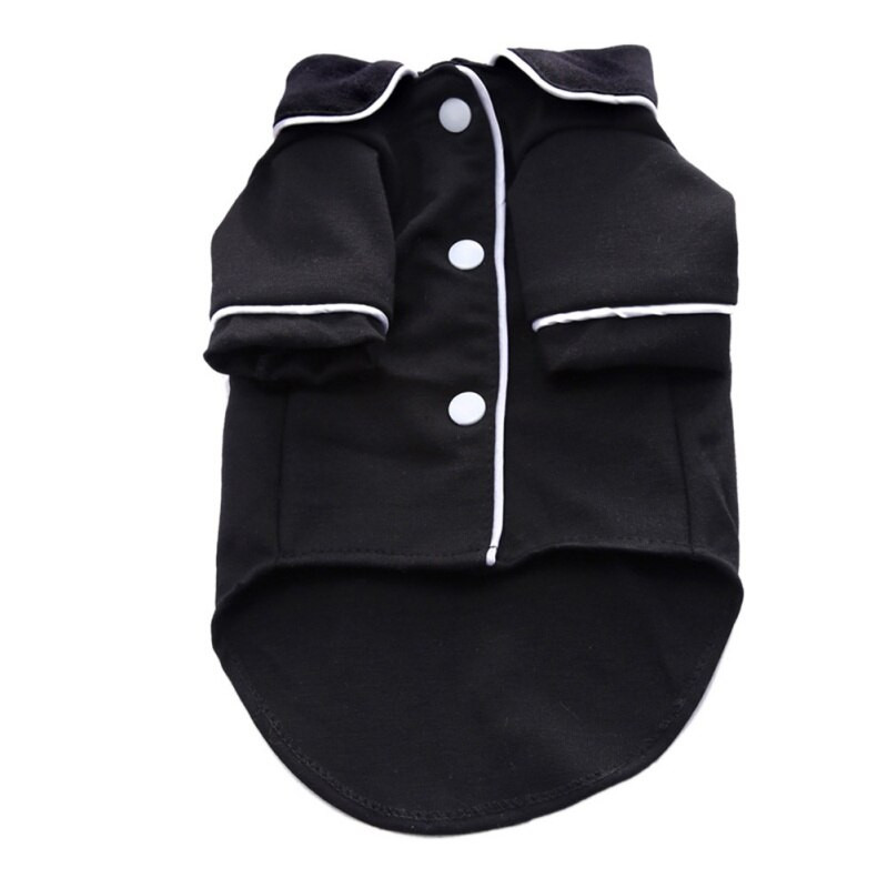 Άνετα αναπνεύσιμα ρούχα για σκύλους κατοικίδιων ζώων Μόδα για σκύλους μονόχρωμο πολυεστέρας γαλλικού στυλ πιτζάμες DC713