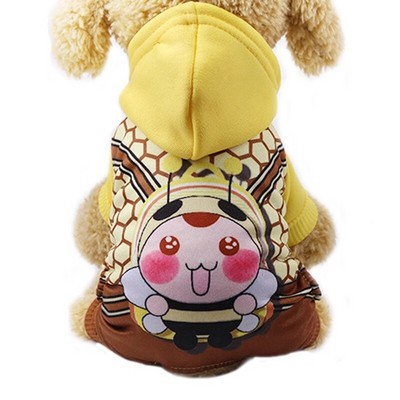 Nové zimné teplé oblečenie pre psov, oblečenie pre domáce zvieratá, obleky, kreslená bunda, oblečenie, mikina s kapucňou pre malé psy, čivava, yorkshirský teriér GGC34