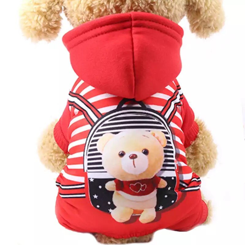 Nové zimné teplé oblečenie pre psov, oblečenie pre domáce zvieratá, obleky, kreslená bunda, oblečenie, mikina s kapucňou pre malé psy, čivava, yorkshirský teriér GGC34