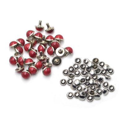 KALASO 40 komplekti 6mm 8mm 10mm vaigust kuppelnaastud Seene kiirneetid käsitsi valmistatud nahast käsitöö vöökrae kaunistuste jaoks