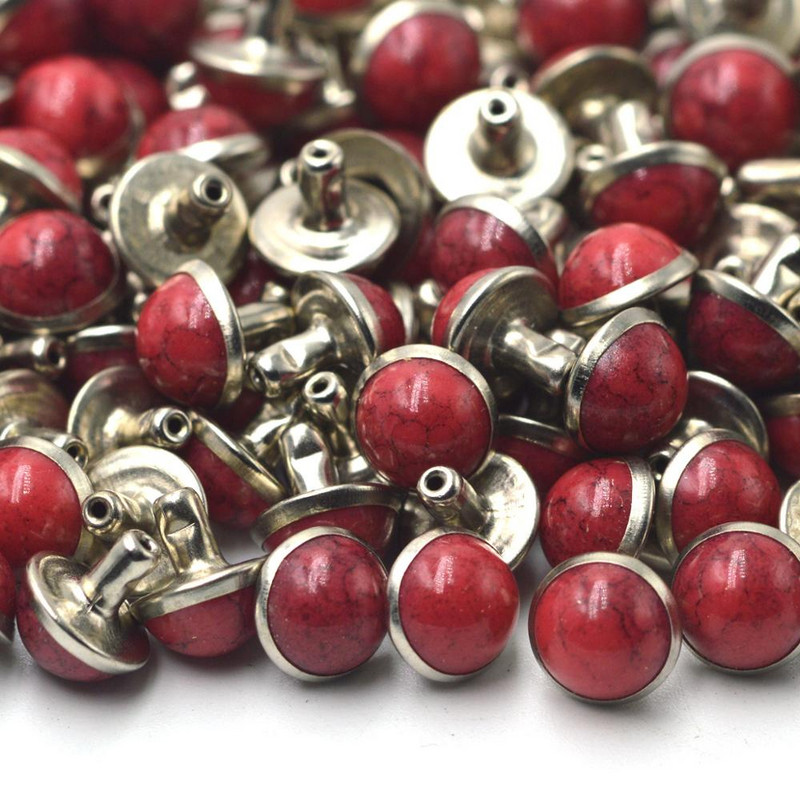 KALASO 40 komplekti 6mm 8mm 10mm vaigust kuppelnaastud Seene kiirneetid käsitsi valmistatud nahast käsitöö vöökrae kaunistuste jaoks