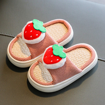 Ležerne dječje papuče s 3D elementom za djevojčice