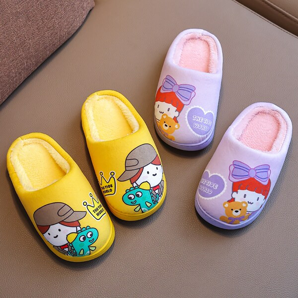 Ležérne papuče s aplikáciou pre chlapcov aj dievčatá