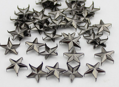 100 tk 15 mm Pentagram Candy Colors Tähtneedid Nahast käsitööks Naastud küünistega Naelhead Punk Rock Spike Aksessuaarid