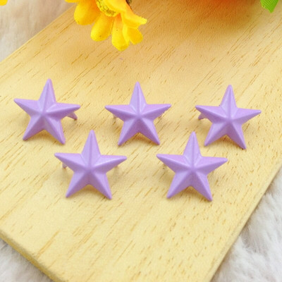 100 tk 15 mm Pentagram Candy Colors Tähtneedid Nahast käsitööks Naastud küünistega Naelhead Punk Rock Spike Aksessuaarid