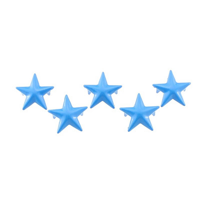 100 tk 15 mm Pentagram Candy Colors Tähtneedid Nahast käsitööks Naastud küünistega Naelhead Punk Rock Spike Aksessuaarid