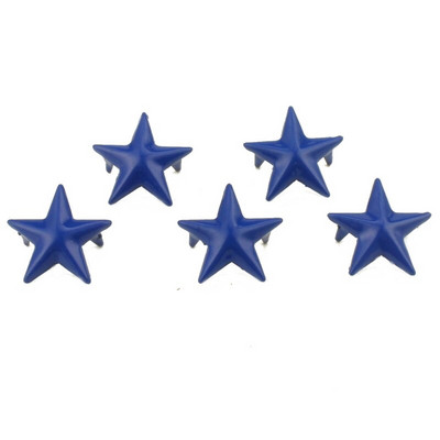 100 tk 15 mm Pentagram Candy Colors Tähtneedid Nahast käsitööks Naastud küünistega Naelhead Punk Rock Spike Aksessuaarid