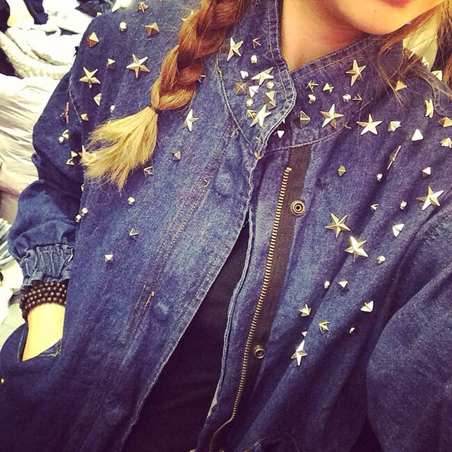 100 tk 15 mm Pentagram Candy Colors Tähtneedid Nahast käsitööks Naastud küünistega Naelhead Punk Rock Spike Aksessuaarid