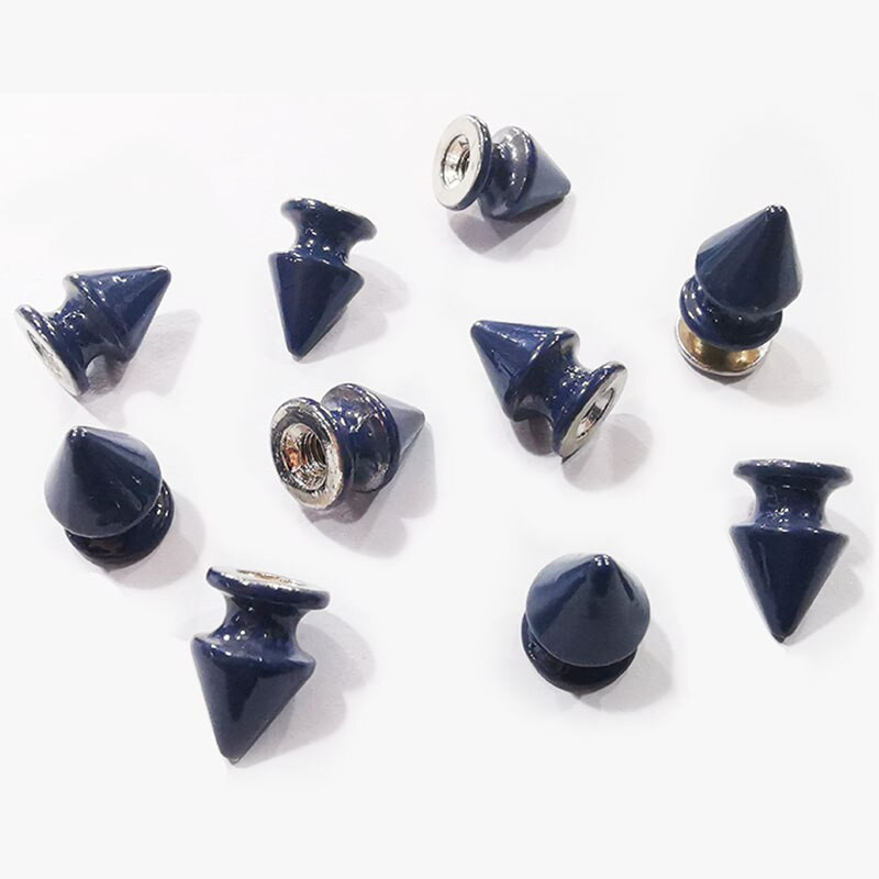 20tk/komplekt 8*12mm Bullet Rivet Fashion Metal Punk Rock värvilised naelad ja naastud needid nahast isetegemise tarvikute jaoks