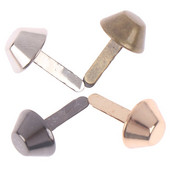 50 tk/partii pronks-hõbe kullatud metallist käsitöö rahakott jalad needid naastud rahakoti jaoks Käekott Punk rock needid kott nahk isetegemine