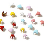 50 tk Mini Metal Star Heart Doll Needid Armsad Nahast Käsitöö Neli küünega needid Õmblemiseks Nukud Riided Kingad Käevõrud Aksessuaarid