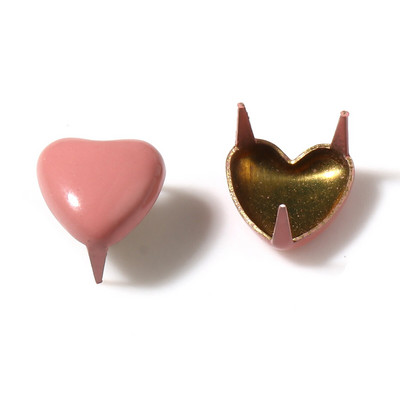 50 tk Mini Metal Star Heart Doll Needid Armsad Nahast Käsitöö Neli küünega needid Õmblemiseks Nukud Riided Kingad Käevõrud Aksessuaarid