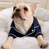 Oblečenie na pyžamo pre domáce zvieratá, oblečenie na pyžamo pre francúzskych buldočkov, oblečenie na pyžamo pre psov, hodvábne mäkké košele, domáce oblečenie pre šteniatka, malé plyšové yorkshirské mačky