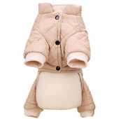 Зимно палто за кучета Четири крака Памучни палта за кучета Удобни и меки Дрехи за домашни любимци За фотография Парти Ежедневно облекло Пътуване и