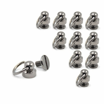 20 tk 9mm metallist täisnupuga O rõngas ümmargune peatapp Screwback Nahk Craft Nael Rivet Craft telefoniümbrise dekoor Aksessuaarid.