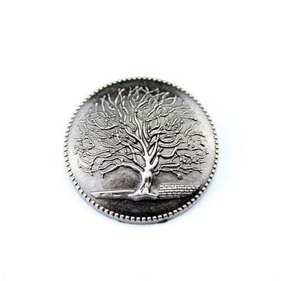 Tree Poker Reljefna značka Zakovica Pozadinska kapa Zakovac za torbicu Novčanik Kožni rukotvorinski novčić Cochos Kopča Remenska torba Dodaci za traperice