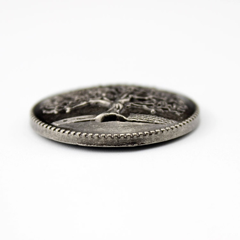 Tree Poker Reljefna značka Zakovica Pozadinska kapa Zakovac za torbicu Novčanik Kožni rukotvorinski novčić Cochos Kopča Remenska torba Dodaci za traperice