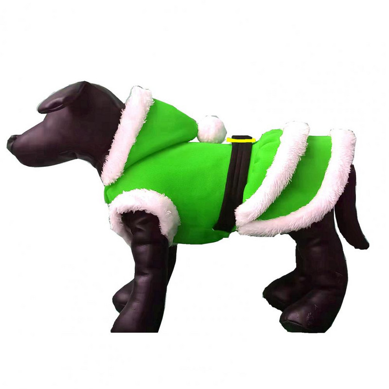 Ντύσιμο Fleece Pet Xmas Party Αστεία ρούχα Άγιου Βασίλη Καπέλο χειμερινά ρούχα Προμήθειες για κατοικίδια