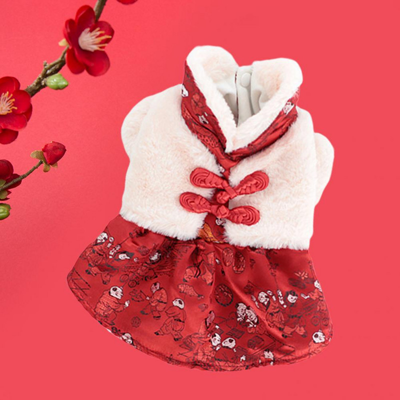 Haljina za kućne ljubimce Disk kopča Haljina za štene Haljina za novogodišnji pas Zimski kostim za prsluk