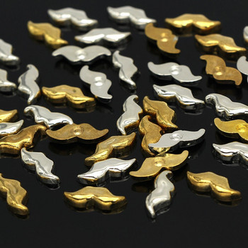 100 τμχ Μουστάκι CCB Πριτσίνια Χρυσά Ασημένια καρφιά για ρούχα Πλαστικά καρφιά για Δερμάτινα Πανκ Ρούχα Τσάντα Αξεσουάρ ραπτικής 18*7mm