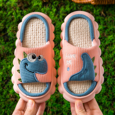 Domáce textilné papuče pre chlapcov s výšivkou