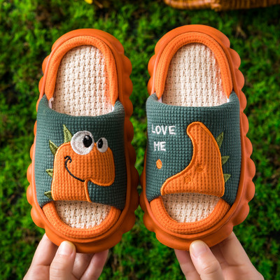Domáce textilné papuče pre chlapcov s výšivkou