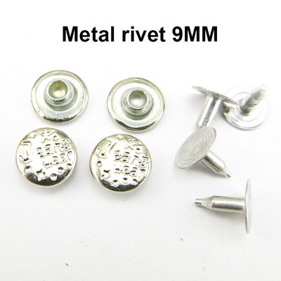 50TK 9MM vask pronksi toon teksakaunistus NEED Nööbid Õmblemine Riided Aksessuaarid Kott Sobib pükstele Needid MR-029