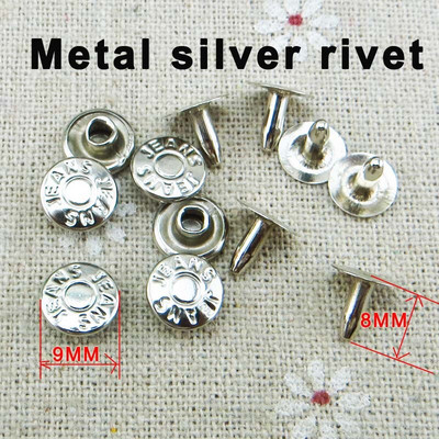 50TK 9MM vask pronksi toon teksakaunistus NEED Nööbid Õmblemine Riided Aksessuaarid Kott Sobib pükstele Needid MR-029