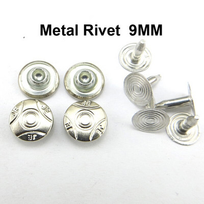 50TK 9MM vask pronksi toon teksakaunistus NEED Nööbid Õmblemine Riided Aksessuaarid Kott Sobib pükstele Needid MR-029