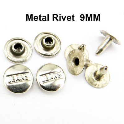 50TK 9MM vask pronksi toon teksakaunistus NEED Nööbid Õmblemine Riided Aksessuaarid Kott Sobib pükstele Needid MR-029