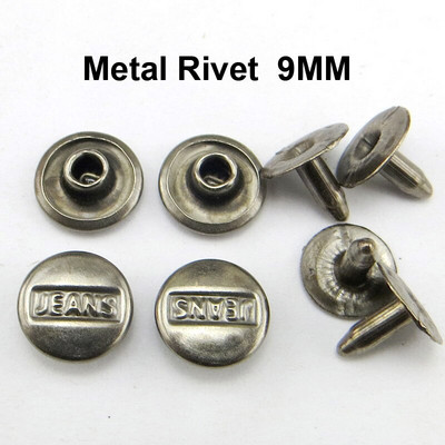 50TK 9MM vask pronksi toon teksakaunistus NEED Nööbid Õmblemine Riided Aksessuaarid Kott Sobib pükstele Needid MR-029