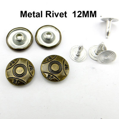 50TK 9MM vask pronksi toon teksakaunistus NEED Nööbid Õmblemine Riided Aksessuaarid Kott Sobib pükstele Needid MR-029