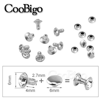 100 komplekti kivikristallneedid topeltkork-naastud DIY käsitöö riided kingakott Nahkkaunistus rõivaste õmblemine teemantpuurnael