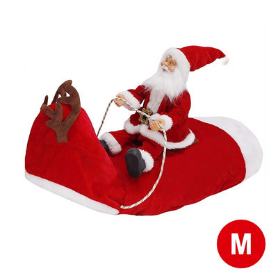 Коледни дрехи за домашни кучета Дрехи за езда на Дядо Коледа Коледен декор за домашни любимци Коледни разходки с кучета Екскурзии от първа необходимост