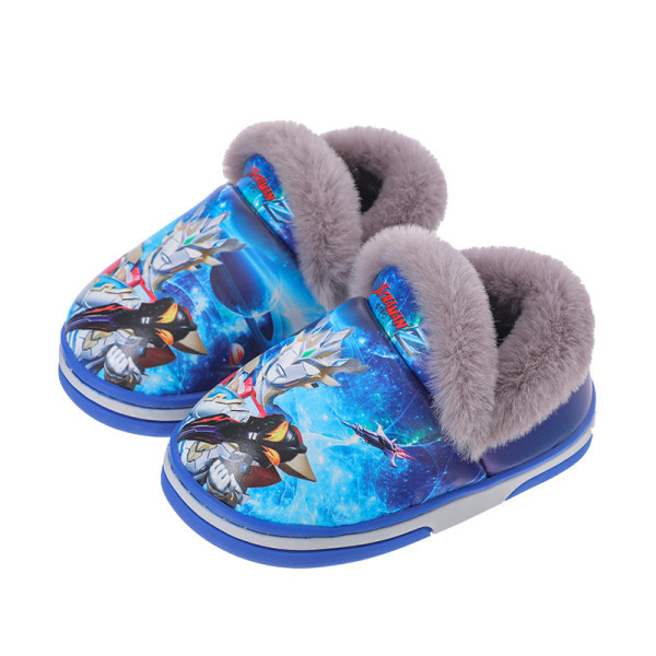 Zimske neklizajuće papuče s aplikacijom i postavom