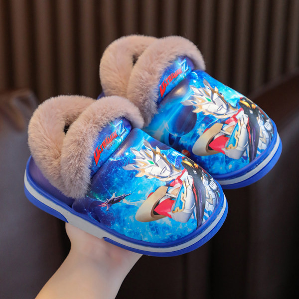 Zimske neklizajuće papuče s aplikacijom i postavom