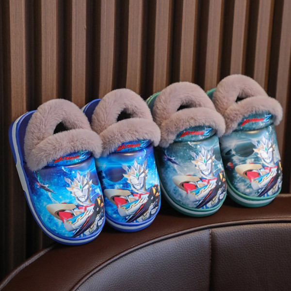 Zimske neklizajuće papuče s aplikacijom i postavom