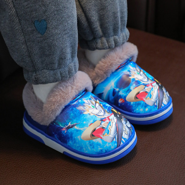 Zimske neklizajuće papuče s aplikacijom i postavom