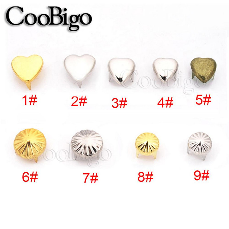 100 ks pazúrové nitovacie nity, hroty, kovové, rockové, punkové, kožené, DIY remeselné tašky, oblečenie, topánky, dekorácie odevov, doplnky