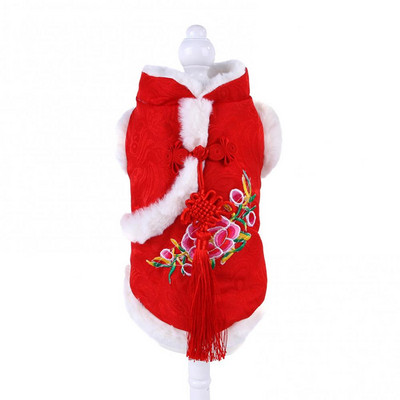 Costum Tang pentru pisoi Haine pentru animale de companie Festivalul de primăvară Câine Pisică Haina cu imprimeu de flori Cățeluș