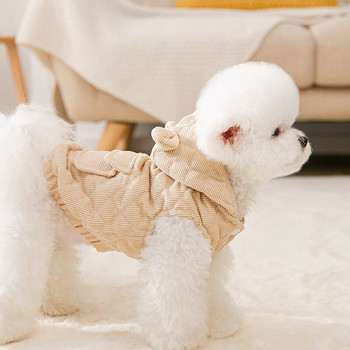 Φθινοπωρινό χειμερινό κοστούμι με κουκούλα Βαμβακερά ρούχα σκυλιά Ζεστά ρούχα για σκύλους μικρού και μεσαίου μεγέθους