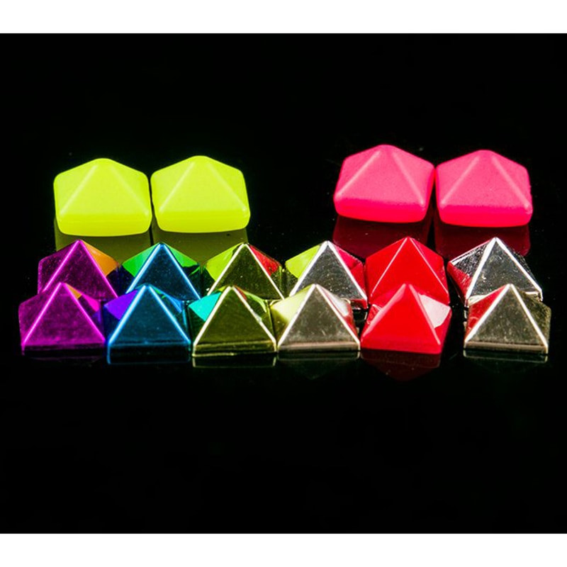 50/100 tk plastikust teravad värvilised ruudukujulised rõivaste neetnaastud kottkübara jaoks teksad kingad nahast karvrihma ümbrisrihma tarvikud