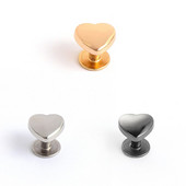 10 ks 10 mm kovové nity v tvare srdca so skrutkou na zadné strany na kožené klince, odev, kožené remeselné výrobky, opasok, peňaženka, taška, dekoračný hardvér