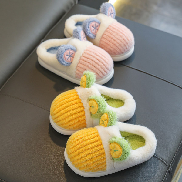 Papuci copii cu dungi cu element 3D